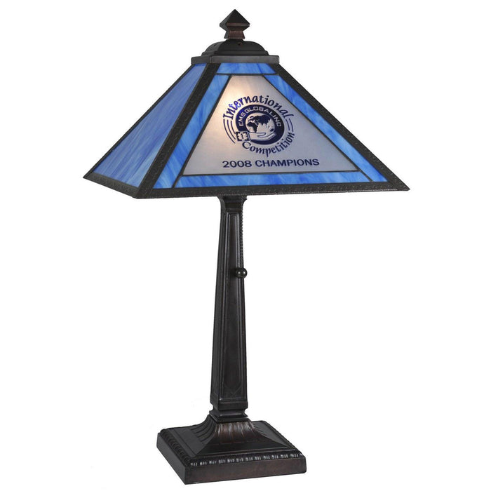 Meyda 23"H Mission Personalized EMS Global Inc Table Lamp