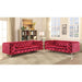 Acme Furniture Adam Sofa in Red Velvet 52795