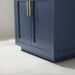 Altair Design Ivy 30"" Single Bathroom Vanity Set in Royal Blue and Carrara White Marble Countertop
