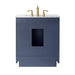 Altair Design Ivy 30"" Single Bathroom Vanity Set in Royal Blue and Carrara White Marble Countertop