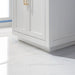 Altair Design Ivy 30"" Single Bathroom Vanity Set in White and Carrara White Marble Countertop