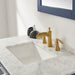 Altair Design Ivy 36"" Single Bathroom Vanity Set in Royal Blue and Carrara White Marble Countertop