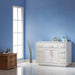 Altair Design Ivy 48"" Single Bathroom Vanity Set in White and Carrara White Marble Countertop