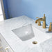 Altair Design Ivy 48"" Single Bathroom Vanity Set in White and Carrara White Marble Countertop