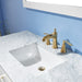 Altair Design Ivy 48"" Single Bathroom Vanity Set in White and Carrara White Marble Countertop