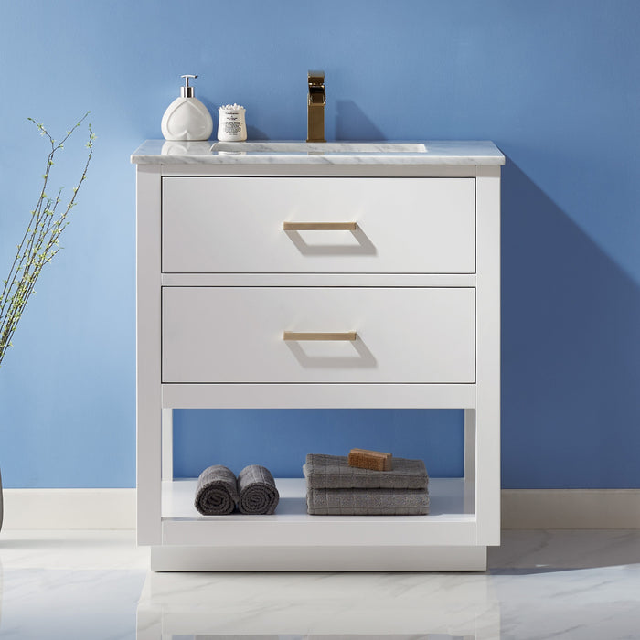 Altair Design Remi 30″ Single Bathroom Vanity Set in White 30″ size