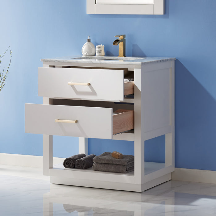 Altair Design Remi 30″ Single Bathroom Vanity Set in White 30″ size