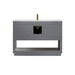 Altair Design Remi 48"" Single Bathroom Vanity Set in Gray and Carrara White Marble Countertop