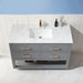 Altair Design Remi 48"" Single Bathroom Vanity Set in Gray and Carrara White Marble Countertop