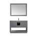 Altair Design Remi 48"" Single Bathroom Vanity Set in Gray and Carrara White Marble Countertop