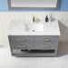 Altair Design Remi 48"" Single Bathroom Vanity Set in Gray and Carrara White Marble Countertop