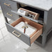 Altair Design Remi 48"" Single Bathroom Vanity Set in Gray and Carrara White Marble Countertop