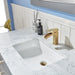 Altair Design Remi 48"" Single Bathroom Vanity Set in Gray and Carrara White Marble Countertop