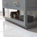 Altair Design Remi 48"" Single Bathroom Vanity Set in Gray and Carrara White Marble Countertop