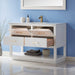 Altair Design Remi 48"" Single Bathroom Vanity Set in White and Carrara White Marble Countertop