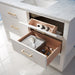 Altair Design Remi 48"" Single Bathroom Vanity Set in White and Carrara White Marble Countertop
