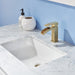 Altair Design Remi 48"" Single Bathroom Vanity Set in White and Carrara White Marble Countertop