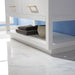 Altair Design Remi 48"" Single Bathroom Vanity Set in White and Carrara White Marble Countertop