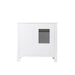 Altair Design Maribella 36"" Single Bathroom Vanity Set in White and Carrara White Marble Countertop