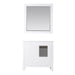 Altair Design Maribella 36"" Single Bathroom Vanity Set in White and Carrara White Marble Countertop