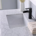 Altair Design Maribella 36"" Single Bathroom Vanity Set in White and Carrara White Marble Countertop