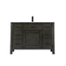 Altair Design Maribella 48"" Single Bathroom Vanity Set in Rust Black and Carrara White Marble Countertop