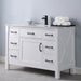 Altair Design Maribella 48"" Single Bathroom Vanity Set in White and Carrara White Marble Countertop