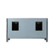 Altair Design Maribella 60"" Double Bathroom Vanity Set in Rust Black and Carrara White Marble Countertop