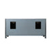 Altair Design Maribella 72"" Double Bathroom Vanity Set in Rust Black and Carrara White Marble Countertop