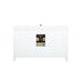Altair Design Kinsley 60"" Single Bathroom Vanity Set in White and Carrara White Marble Countertop