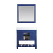 Altair Design Georgia 36"" Single Bathroom Vanity Set in Jewelry Blue and Aosta White Composite Stone Top with White Farmhouse Basin