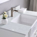 Altair Design Georgia 36"" Single Bathroom Vanity Set in White and Aosta White Composite Stone Top with White Farmhouse Basin