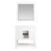 Altair Design Georgia 36"" Single Bathroom Vanity Set in White and Aosta White Composite Stone Top with White Farmhouse Basin