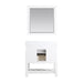 Altair Design Georgia 36"" Single Bathroom Vanity Set in White and Aosta White Composite Stone Top with White Farmhouse Basin