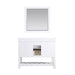 Altair Design Georgia 48"" Single Bathroom Vanity Set in White and Aosta White Composite Stone Top with White Farmhouse Basin