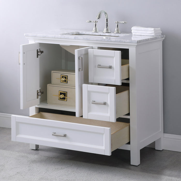 Altair Design Isla 36″ Single Bathroom Vanity Set in White 36″ size