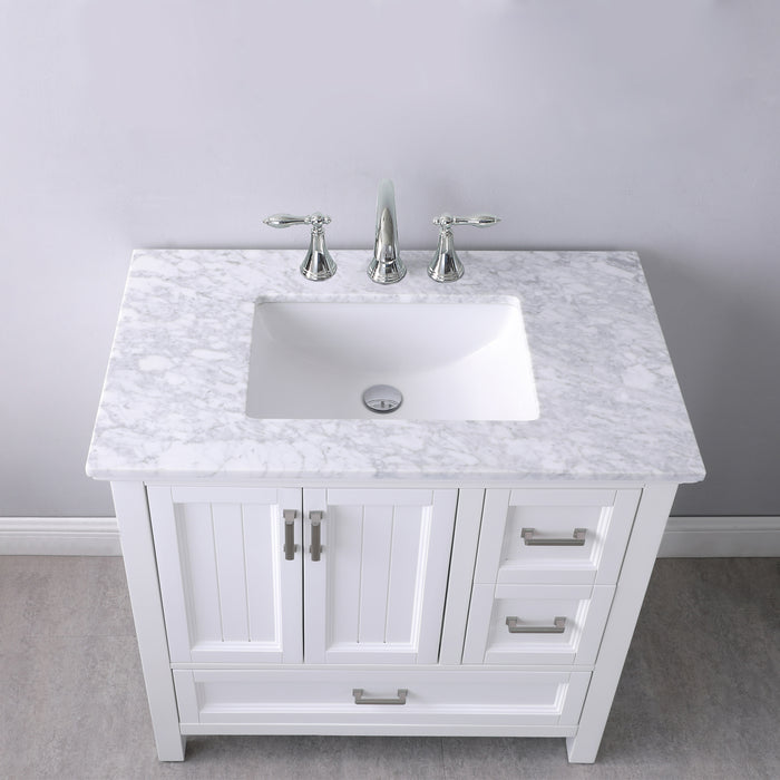 Altair Design Isla 36″ Single Bathroom Vanity Set in White 36″ size