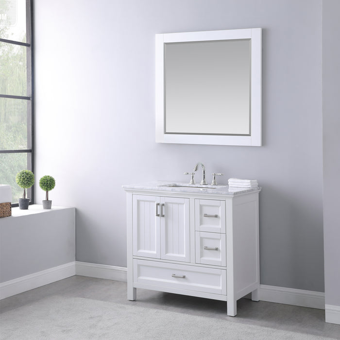 Altair Design Isla 36″ Single Bathroom Vanity Set in White 36″ size