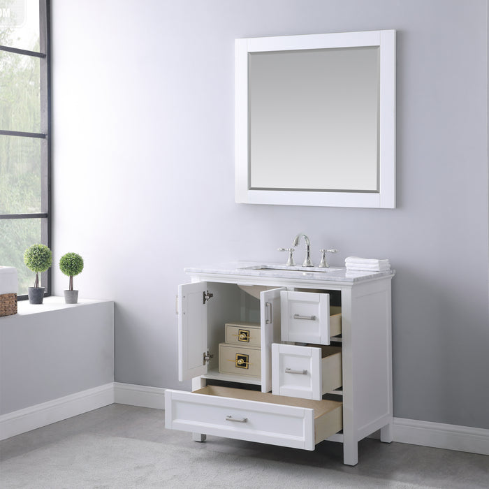 Altair Design Isla 36″ Single Bathroom Vanity Set in White 36″ size