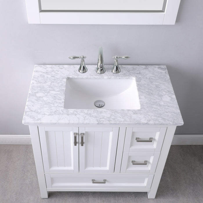 Altair Design Isla 36″ Single Bathroom Vanity Set in White 36″ size