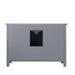 Altair Design Isla 48"" Single Bathroom Vanity Set in Gray and Carrara White Marble Countertop