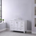 Altair Design Isla 48"" Single Bathroom Vanity Set in White and Carrara White Marble Countertop