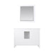 Altair Design Isla 48"" Single Bathroom Vanity Set in White and Carrara White Marble Countertop
