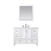Altair Design Isla 48"" Single Bathroom Vanity Set in White and Carrara White Marble Countertop