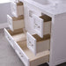 Altair Design Isla 48"" Single Bathroom Vanity Set in White and Carrara White Marble Countertop