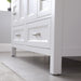 Altair Design Isla 48"" Single Bathroom Vanity Set in White and Carrara White Marble Countertop