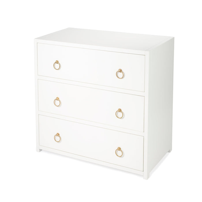 Butler Specialty Company Lark 3 Drawer Dresser, White 5392304