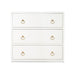 Butler Specialty Company Lark 3 Drawer Dresser, White 5392304