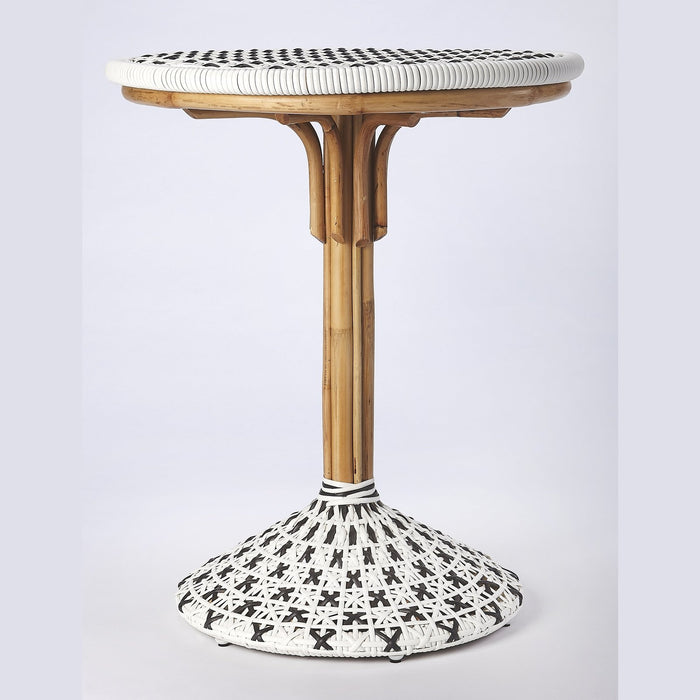 Butler Specialty Company Tenor & Rattan Bistro Table, White 5400295