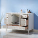 Altair Design Sutton 48"" Single Bathroom Vanity Set in White and Carrara White Marble Countertop